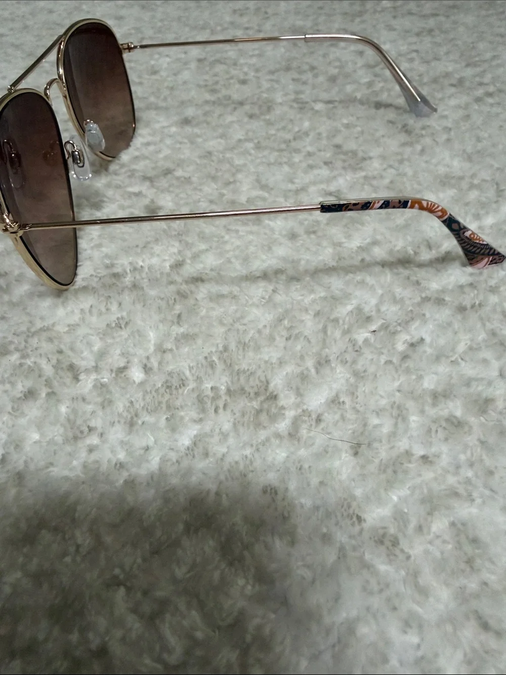 Vera Bradley Gold Frame Brown Lens Aviator Sunglasses - Women's